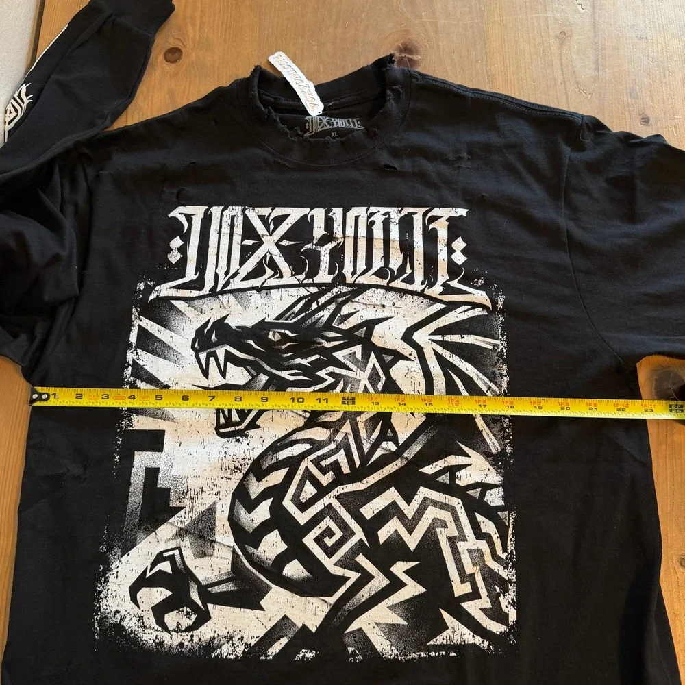 Vox Yomi Doom Metal Band Tee Long‎ Sleeve Distressed Dragon XL Japan Tour 2026